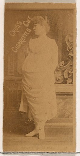 Sutherland, from the Actors and Actresses series (N145-2) issued by Duke Sons & Co. to promote Cross Cut Cigarettes