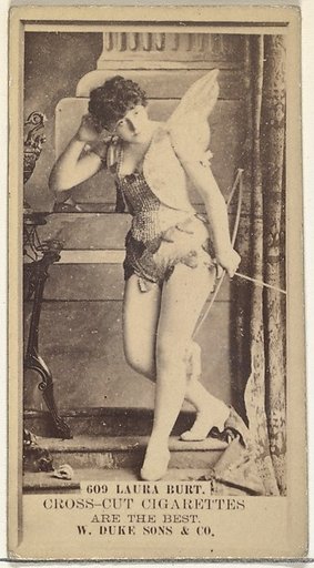 Card Number 609, Laura Burt, from the Actors and Actresses series (N145-3) issued by Duke Sons & Co. to promote Cross Cut Cigarettes