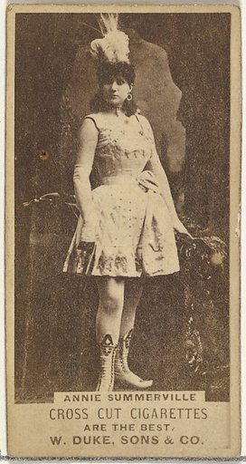 Annie Summerville, from the Actors and Actresses series (N145-3) issued by Duke Sons & Co. to promote Cross Cut Cigarettes