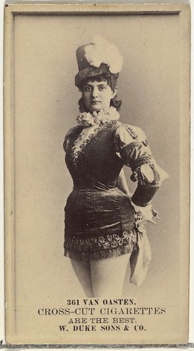 Card Number 361, Von Oasten, from the Actors and Actresses series (N145-3) issued by Duke Sons & Co. to promote Cross Cut Cigarettes