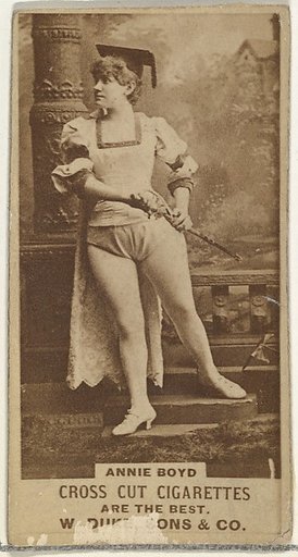 Annie Boyd, from the Actors and Actresses series (N145-3) issued by Duke Sons & Co. to promote Cross Cut Cigarettes