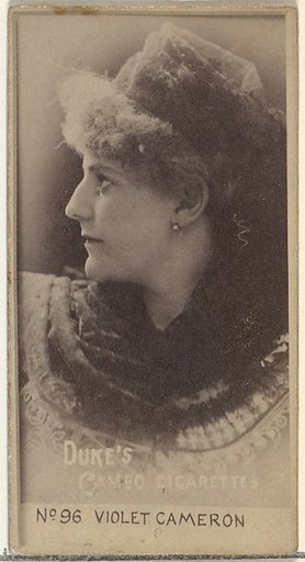 Card Number 96, Violet Cameron, from the Actors and Actresses series (N145-4) issued by Duke Sons & Co. to promote Cameo Cigarettes