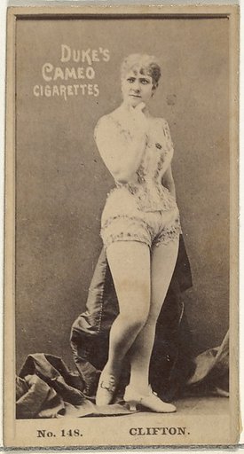 Card Number 148, Clifton, from the Actors and Actresses series (N145-4) issued by Duke Sons & Co. to promote Cameo Cigarettes