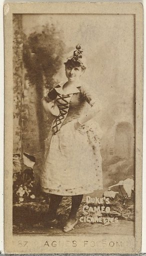 Card Number 87, Agnes Folsom, from the Actors and Actresses series (N145-4) issued by Duke Sons & Co. to promote Cameo Cigarettes