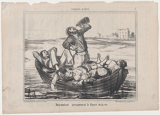 Descendant joyeuseument le fleuve de la vie, from "Croquis d'Été"