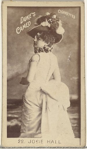 Card Number 22, Josie Hall, from the Actors and Actresses series (N145-4) issued by Duke Sons & Co. to promote Cameo Cigarettes