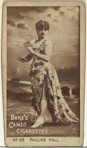 Card Number 122, Pauline Hall, from the Actors and Actresses series (N145-4) issued by Duke Sons & Co. to promote Cameo Cigarettes