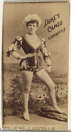 Eme Lascells, from the Actors and Actresses series (N145-4) issued by Duke Sons & Co. to promote Cameo Cigarettes