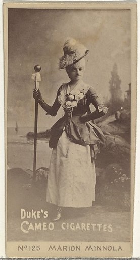 Card Number 125, Marion Minnola, from the Actors and Actresses series (N145-4) issued by Duke Sons & Co. to promote Cameo Cigarettes