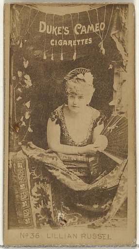 Card Number 36, from the Actors and Actresses series (N145-4) issued by Duke Sons & Co. to promote Cameo Cigarettes