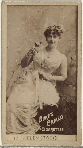 Card Number 17, Helen Standish, from the Actors and Actresses series (N145-4) issued by Duke Sons & Co. to promote Cameo Cigarettes