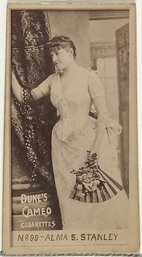 Card Number 99, Alma S. Stanley, from the Actors and Actresses series (N145-4) issued by Duke Sons & Co. to promote Cameo Cigarettes