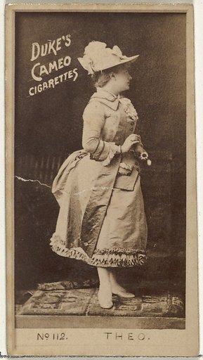 Card Number 112, Theo, from the Actors and Actresses series (N145-4) issued by Duke Sons & Co. to promote Cameo Cigarettes