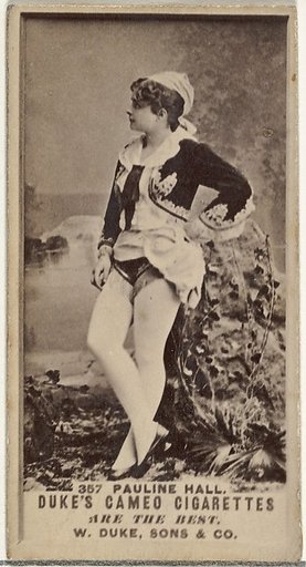 Card Number 357, Pauline Hall, from the Actors and Actresses series (N145-5) issued by Duke Sons & Co. to promote Cameo Cigarettes