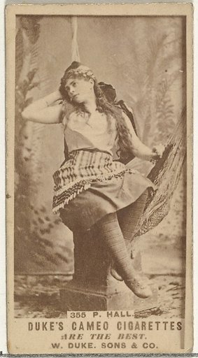Card Number 355, Pauline Hall, from the Actors and Actresses series (N145-5) issued by Duke Sons & Co. to promote Cameo Cigarettes