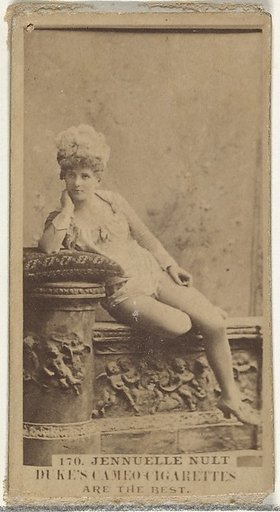 Card Number 170, Jennuelle Nult, from the Actors and Actresses series (N145-5) issued by Duke Sons & Co. to promote Cameo Cigarettes