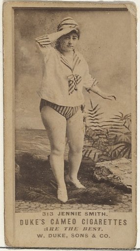 Card Number 313, Jennie Smith, from the Actors and Actresses series (N145-5) issued by Duke Sons & Co. to promote Cameo Cigarettes