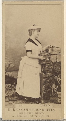 Card Number 157, Theo, from the Actors and Actresses series (N145-5) issued by Duke Sons & Co. to promote Cameo Cigarettes