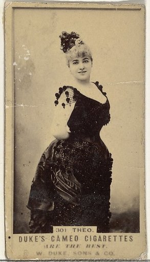Card Number 301, Theo, from the Actors and Actresses series (N145-5) issued by Duke Sons & Co. to promote Cameo Cigarettes