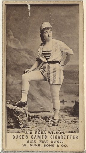 Card Number 348, Rosa Wilson, from the Actors and Actresses series (N145-5) issued by Duke Sons & Co. to promote Cameo Cigarettes