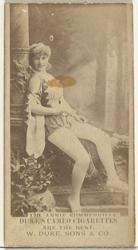 Card Number 179, Annie Summerville, from the Actors and Actresses series (N145-5) issued by Duke Sons & Co. to promote Cameo Cigarettes