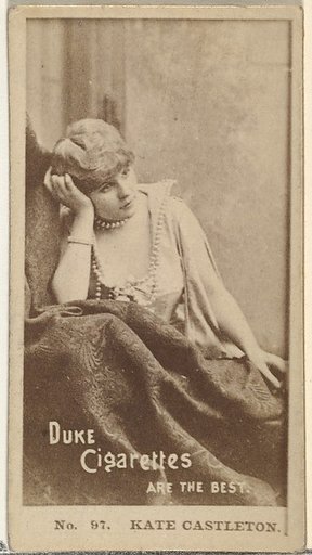 Card Number 97, Kate Castleton, from the Actors and Actresses series (N145-6) issued by Duke Sons & Co. to promote Duke Cigarettes