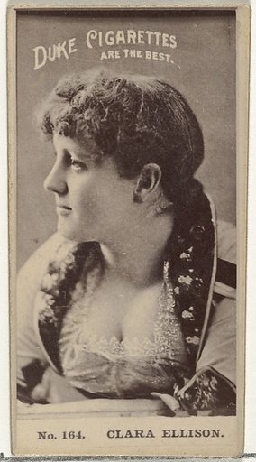 Card Number 164, Clara Ellison, from the Actors and Actresses series (N145-6) issued by Duke Sons & Co. to promote Duke Cigarettes