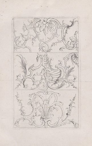 Plate 6, from "Livre Nouveau de Prinsipes D'Ornemens, tres facil. Pour apprendre a Dessigner"