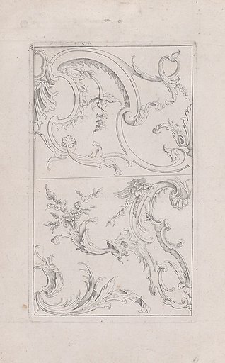Plate 8, from "Livre Nouveau de Prinsipes D'Ornemens, tres facil. Pour apprendre a Dessigner"