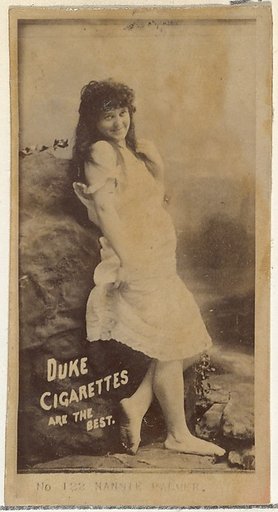 Card Number 122, Nannie Palmer, from the Actors and Actresses series (N145-6) issued by Duke Sons & Co. to promote Duke Cigarettes
