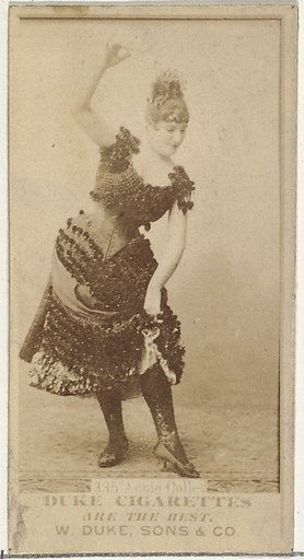 Card Number 335, Annie Colley, from the Actors and Actresses series (N145-7) issued by Duke Sons & Co. to promote Duke Cigarettes