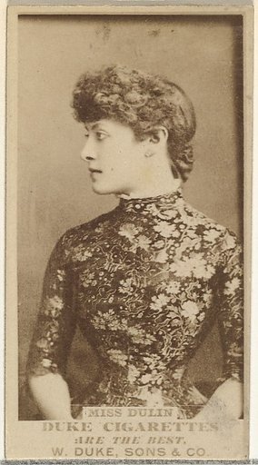 Miss Dulin, from the Actors and Actresses series (N145-7) issued by Duke Sons & Co. to promote Duke Cigarettes
