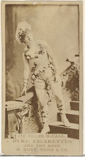 Card Number 171, Lizzie McCall, from the Actors and Actresses series (N145-7) issued by Duke Sons & Co. to promote Duke Cigarettes