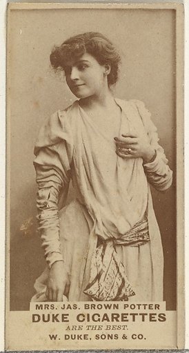 Mrs. James Brown Potter, from the Actors and Actresses series (N145-7) issued by Duke Sons & Co. to promote Duke Cigarettes