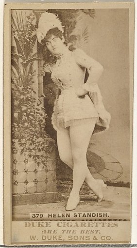 Card Number 379, Helen Standish, from the Actors and Actresses series (N145-7) issued by Duke Sons & Co. to promote Duke Cigarettes