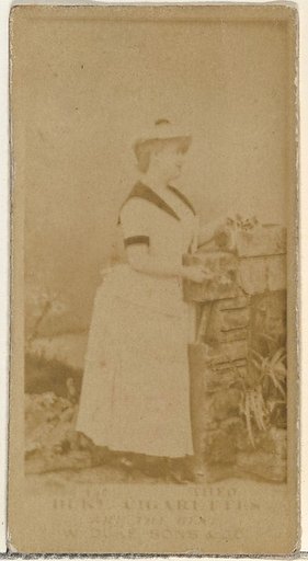Theo, from the Actors and Actresses series (N145-7) issued by Duke Sons & Co. to promote Duke Cigarettes