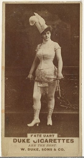 Kate Uart, from the Actors and Actresses series (N145-7) issued by Duke Sons & Co. to promote Duke Cigarettes
