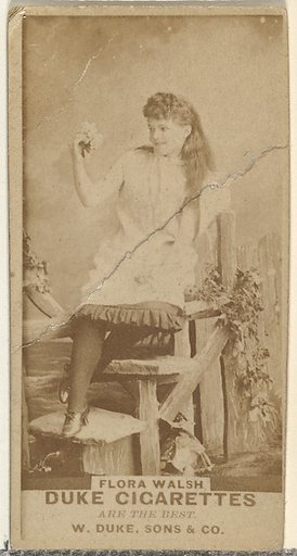 Flora Walsh, from the Actors and Actresses series (N145-7) issued by Duke Sons & Co. to promote Duke Cigarettes