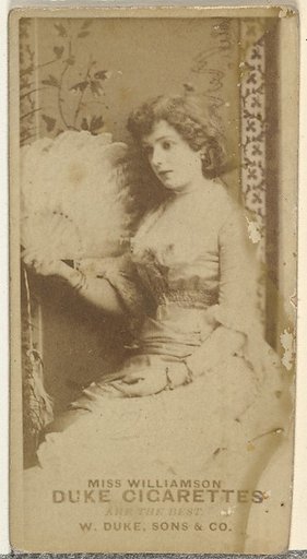 Miss Williamson, from the Actors and Actresses series (N145-7) issued by Duke Sons & Co. to promote Duke Cigarettes