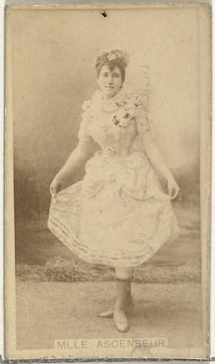 Mlle. Ascenseur, from the Actors and Actresses series (N145-8) issued by Duke Sons & Co. to promote Duke Cigarettes