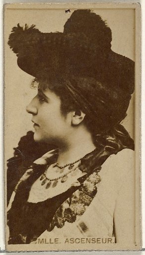 Mlle. Ascenseur, from the Actors and Actresses series (N145-8) issued by Duke Sons & Co. to promote Duke Cigarettes