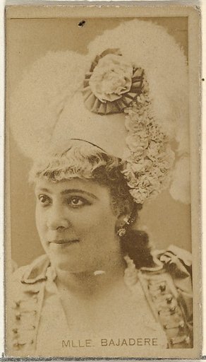 Mlle. Bajadere, from the Actors and Actresses series (N145-8) issued by Duke Sons & Co. to promote Duke Cigarettes