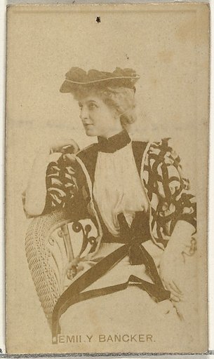 Emily Bancker, from the Actors and Actresses series (N145-8) issued by Duke Sons & Co. to promote Duke Cigarettes