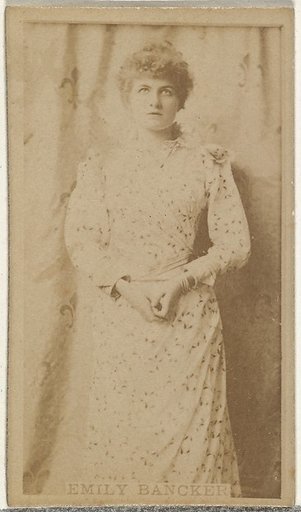 Emily Bancker, from the Actors and Actresses series (N145-8) issued by Duke Sons & Co. to promote Duke Cigarettes