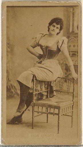 Lillie Bartlett, from the Actors and Actresses series (N145-8) issued by Duke Sons & Co. to promote Duke Cigarettes