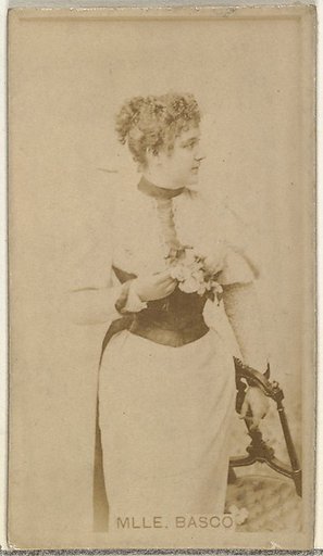 Mlle. Basco, from the Actors and Actresses series (N145-8) issued by Duke Sons & Co. to promote Duke Cigarettes