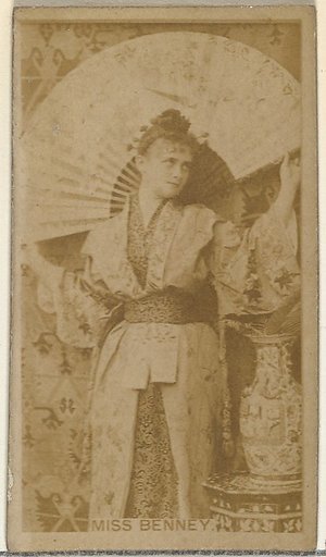 Miss Benney, from the Actors and Actresses series (N145-8) issued by Duke Sons & Co. to promote Duke Cigarettes