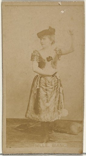 Mlle. Bianc, from the Actors and Actresses series (N145-8) issued by Duke Sons & Co. to promote Duke Cigarettes