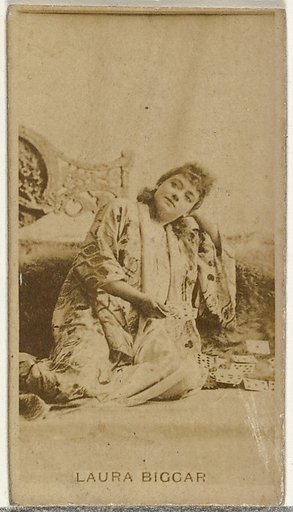 Laura Biggar, from the Actors and Actresses series (N145-8) issued by Duke Sons & Co. to promote Duke Cigarettes