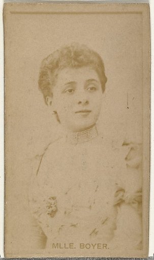 Mlle. Boyer, from the Actors and Actresses series (N145-8) issued by Duke Sons & Co. to promote Duke Cigarettes